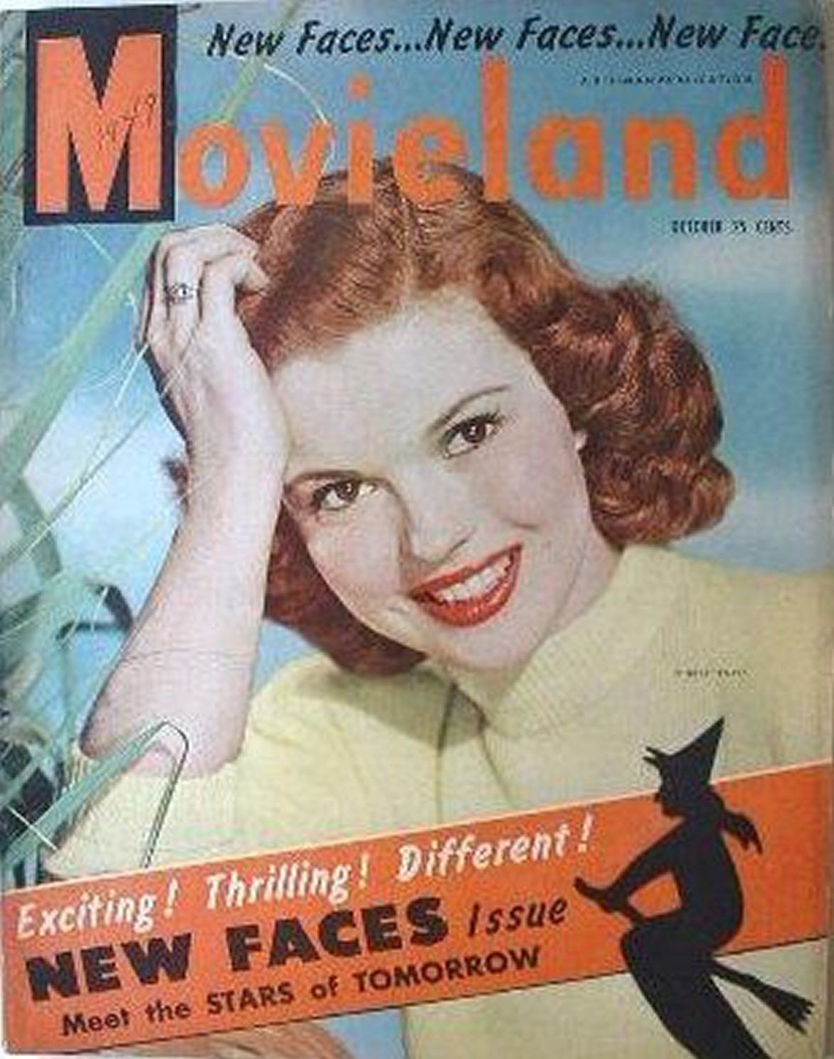 MOVIELAND/MOVIELAND AND TV TIME magazine side cover October 1949