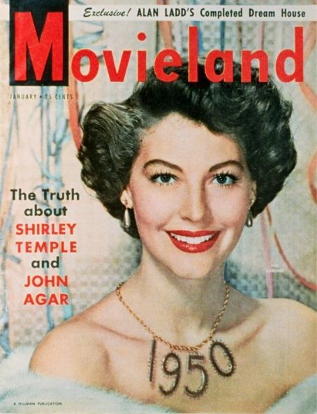 MOVIELAND/MOVIELAND AND TV TIME magazine side cover January 1950