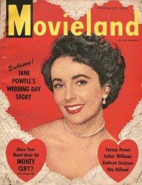 MOVIELAND/MOVIELAND AND TV TIME magazine side cover February 1950