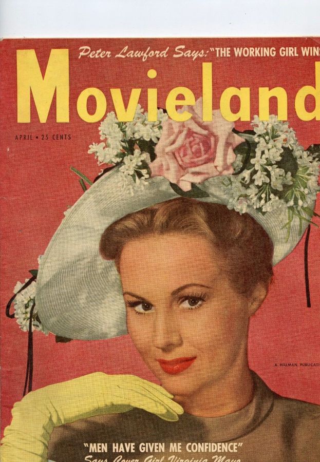 MOVIELAND/MOVIELAND AND TV TIME magazine side cover April 1950