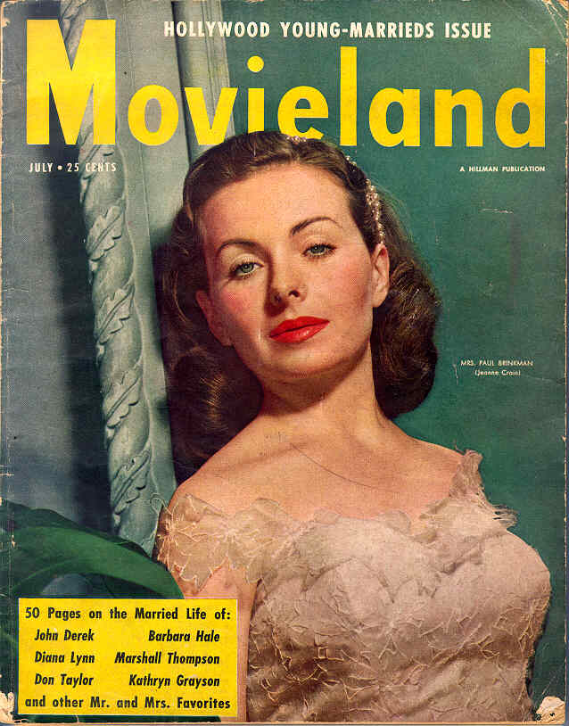 MOVIELAND/MOVIELAND AND TV TIME magazine side cover July 1950