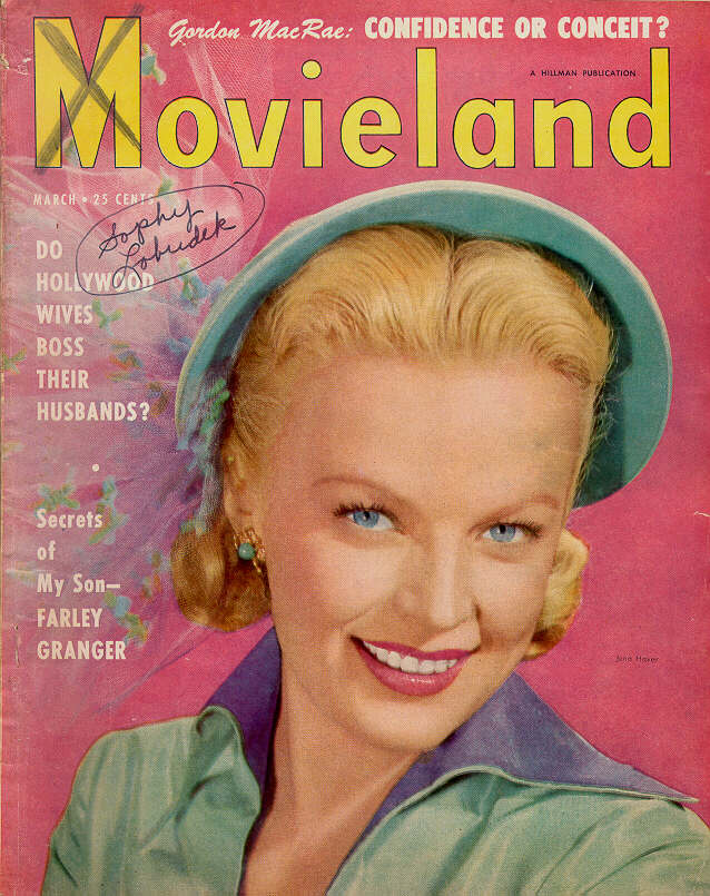 MOVIELAND/MOVIELAND AND TV TIME magazine side cover March 1951