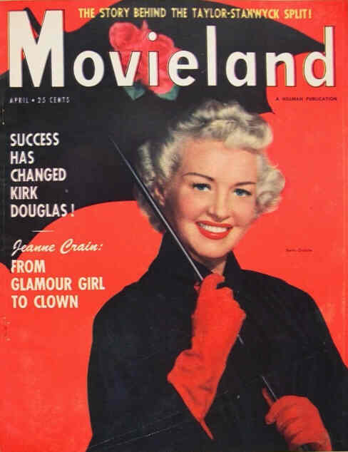 MOVIELAND/MOVIELAND AND TV TIME magazine side cover April 1951