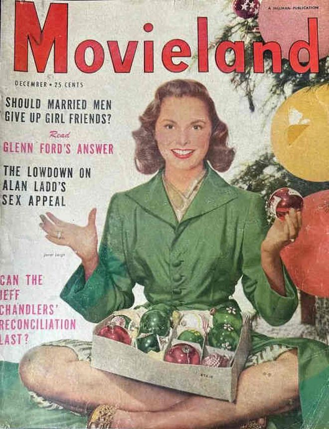 MOVIELAND/MOVIELAND AND TV TIME magazine side cover December 1951