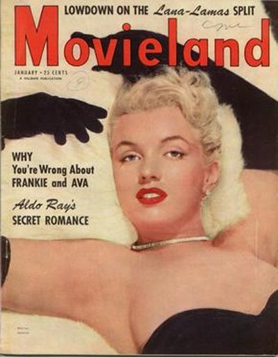 MOVIELAND/MOVIELAND AND TV TIME magazine side cover January 1953