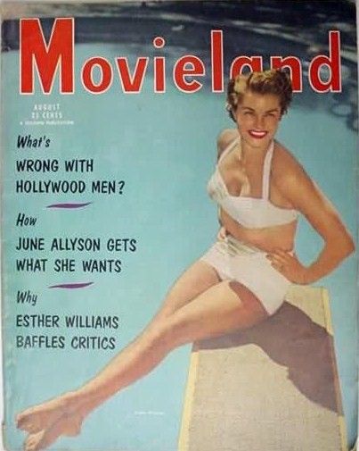 MOVIELAND/MOVIELAND AND TV TIME magazine side cover August 1953