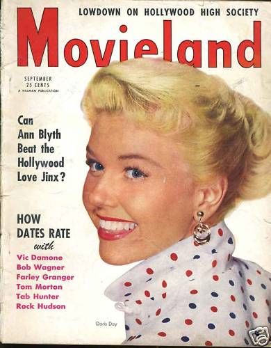 MOVIELAND/MOVIELAND AND TV TIME magazine side cover September 1953