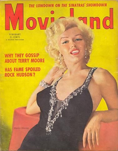 MOVIELAND/MOVIELAND AND TV TIME magazine side cover February 1954