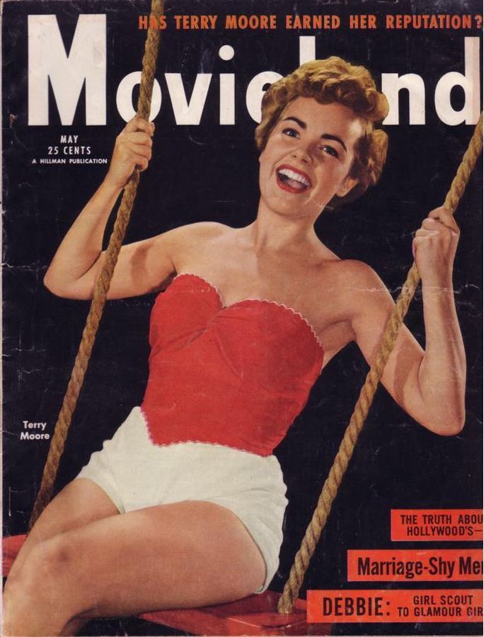 MOVIELAND/MOVIELAND AND TV TIME magazine side cover May 1954