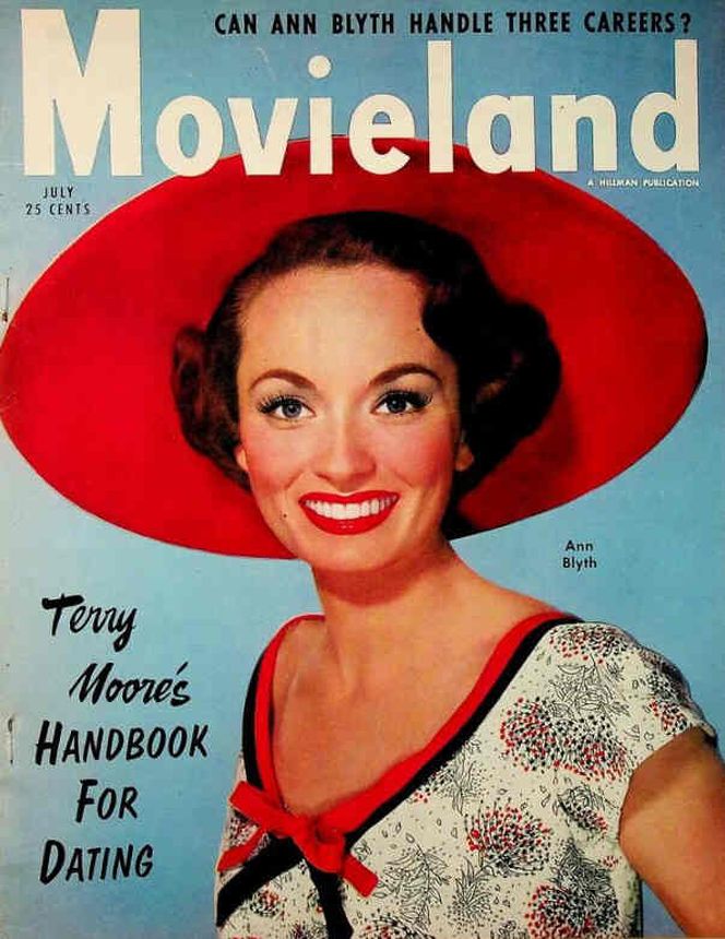 MOVIELAND/MOVIELAND AND TV TIME magazine side cover July 1954