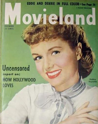 MOVIELAND/MOVIELAND AND TV TIME magazine side cover December 1954