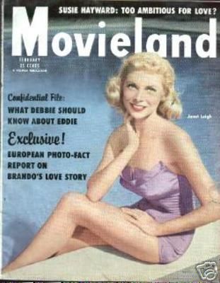MOVIELAND/MOVIELAND AND TV TIME magazine side cover February 1955
