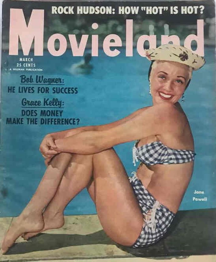 MOVIELAND/MOVIELAND AND TV TIME magazine side cover March 1955
