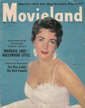 MOVIELAND/MOVIELAND AND TV TIME magazine side cover May 1955