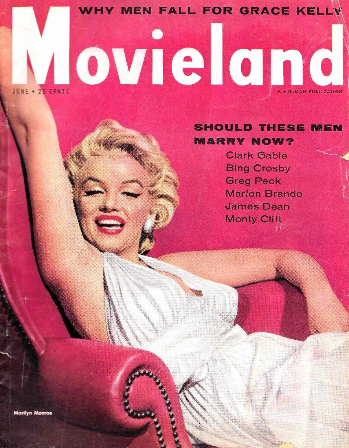 MOVIELAND/MOVIELAND AND TV TIME magazine side cover June 1955