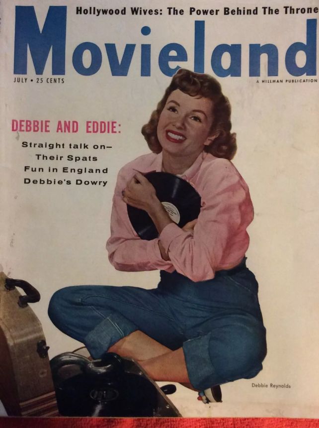 MOVIELAND/MOVIELAND AND TV TIME magazine side cover July 1955