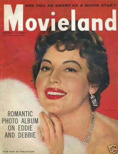 MOVIELAND/MOVIELAND AND TV TIME magazine side cover January 1956