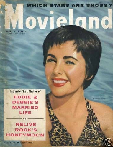 MOVIELAND/MOVIELAND AND TV TIME magazine side cover March 1956