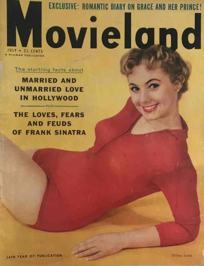 MOVIELAND/MOVIELAND AND TV TIME magazine side cover July 1956