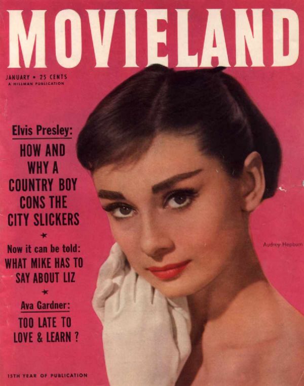 MOVIELAND/MOVIELAND AND TV TIME magazine side cover January 1957