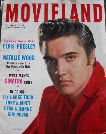 MOVIELAND/MOVIELAND AND TV TIME magazine side cover February 1957