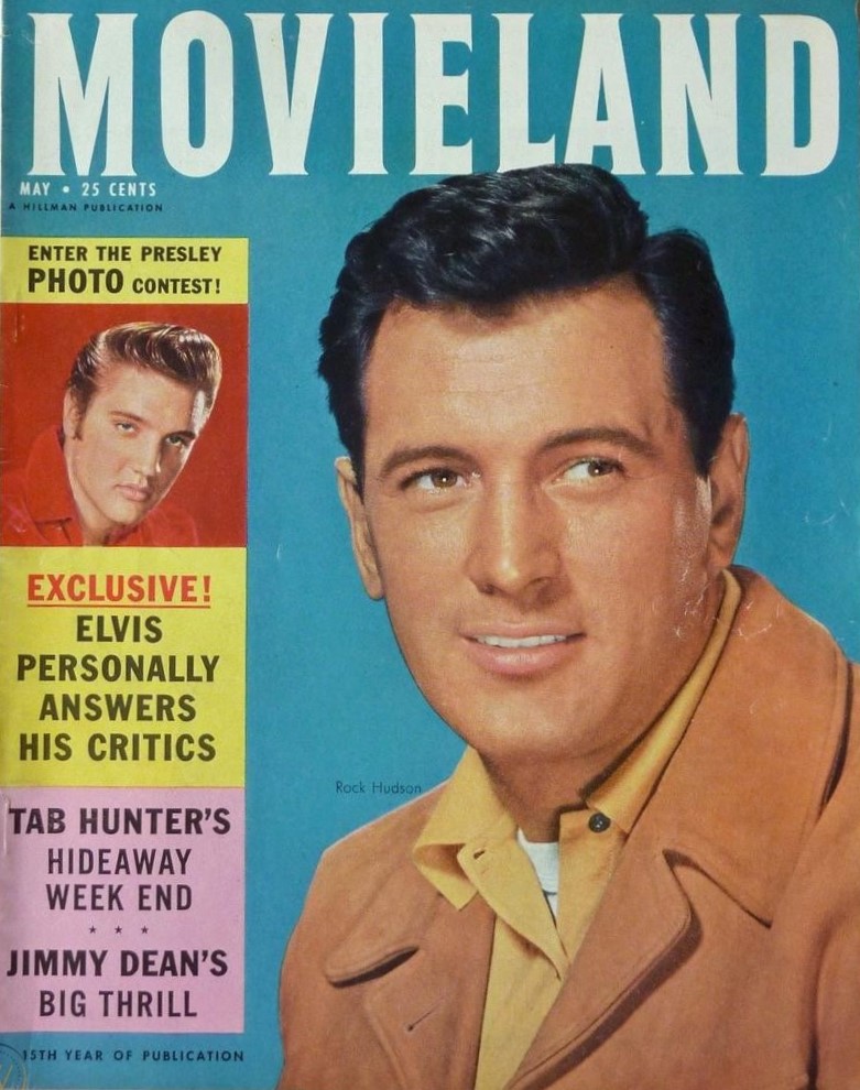 MOVIELAND/MOVIELAND AND TV TIME magazine side cover May 1957
