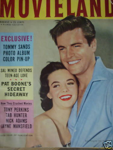 MOVIELAND/MOVIELAND AND TV TIME magazine side cover August 1957