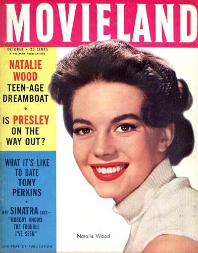 MOVIELAND/MOVIELAND AND TV TIME magazine side cover October 1957