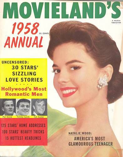 MOVIELAND/MOVIELAND AND TV TIME magazine side cover  Annual  1958