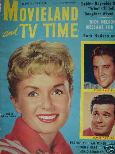 MOVIELAND/MOVIELAND AND TV TIME magazine side cover January 1959