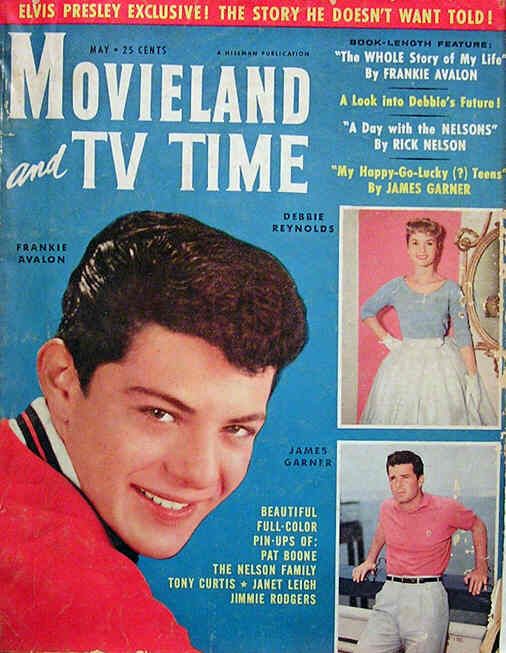 MOVIELAND/MOVIELAND AND TV TIME magazine side cover May 1959