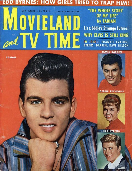 MOVIELAND/MOVIELAND AND TV TIME magazine side cover September 1959