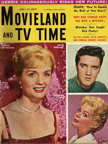 MOVIELAND/MOVIELAND AND TV TIME magazine side cover June 1960