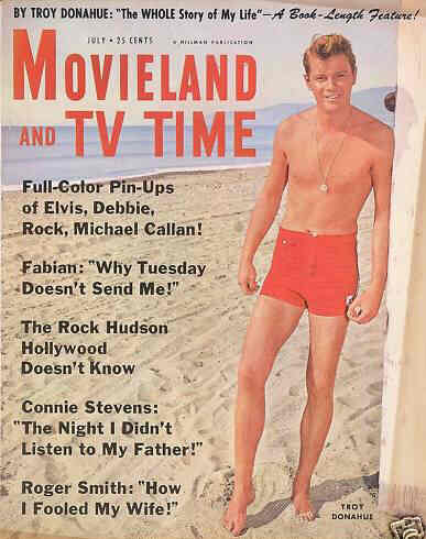MOVIELAND/MOVIELAND AND TV TIME magazine side cover July 1960