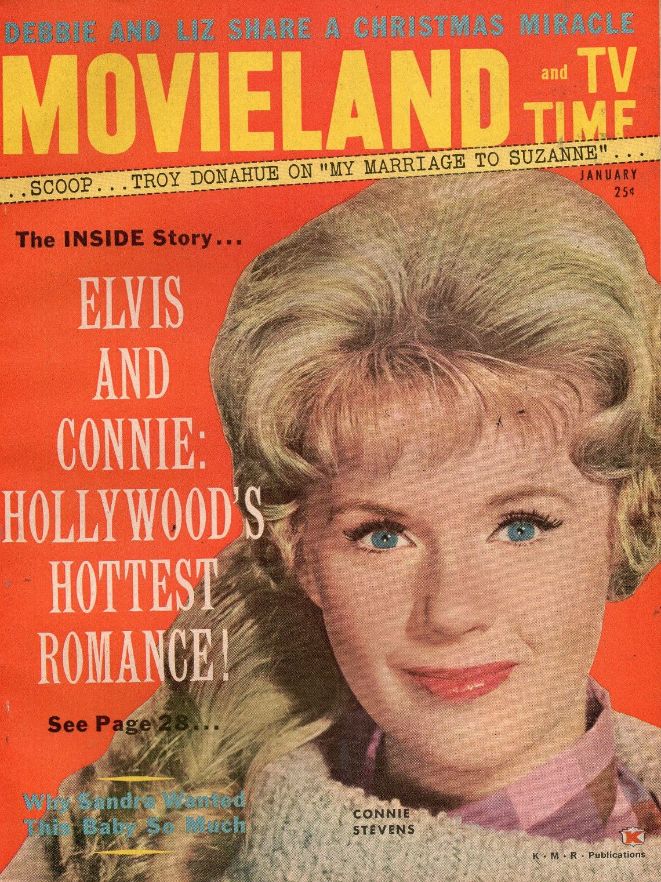 MOVIELAND/MOVIELAND AND TV TIME magazine side cover January 1962