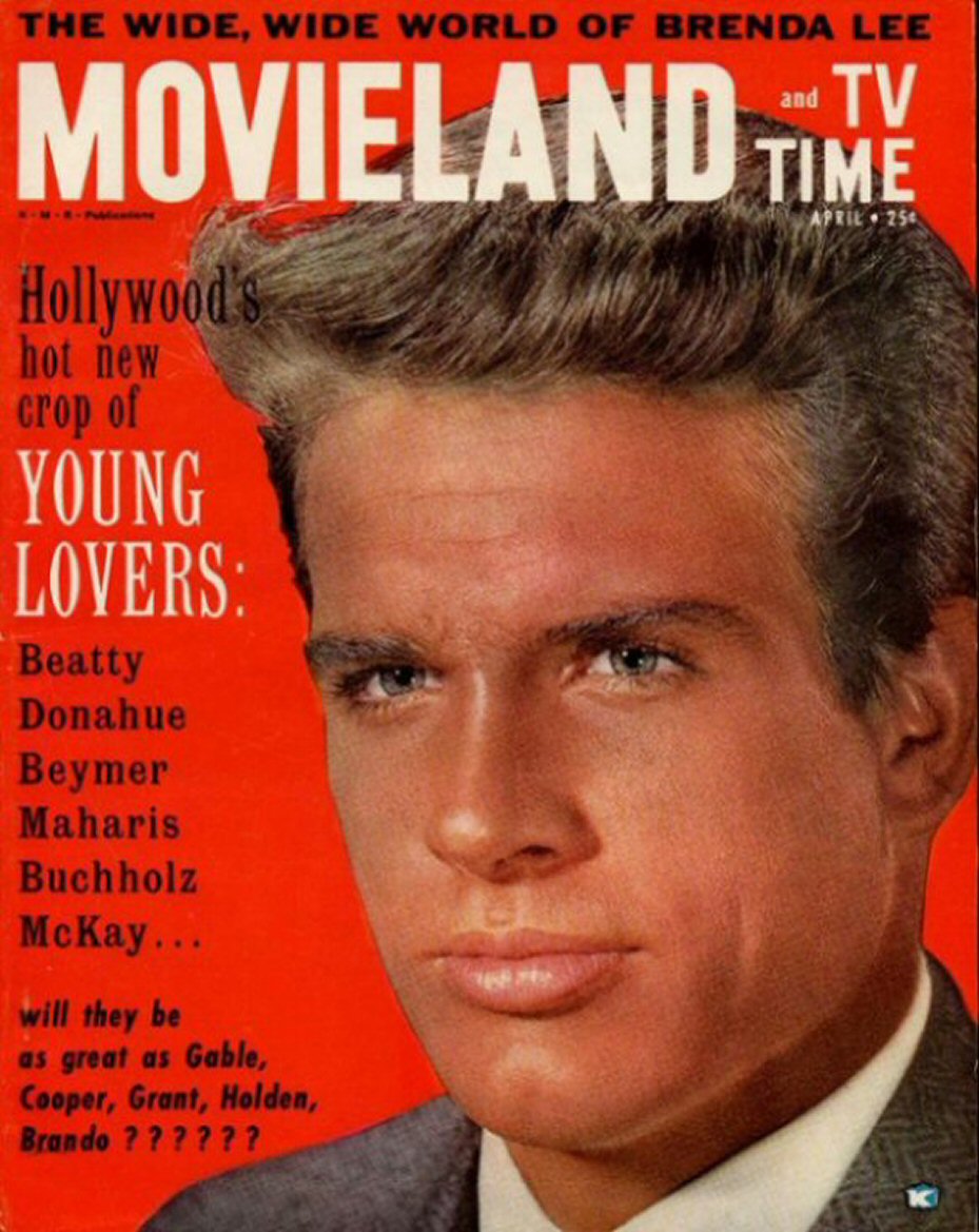 MOVIELAND/MOVIELAND AND TV TIME magazine side cover April 1962