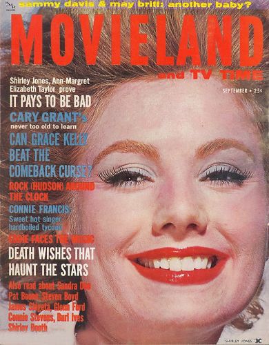 MOVIELAND/MOVIELAND AND TV TIME magazine side cover September 1962