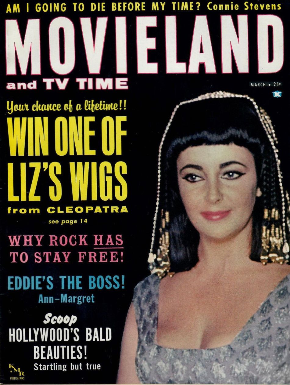MOVIELAND/MOVIELAND AND TV TIME magazine side cover March 1963
