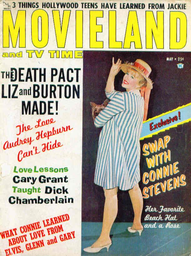 MOVIELAND/MOVIELAND AND TV TIME magazine side cover May 1963