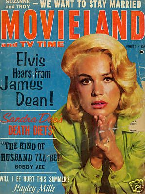MOVIELAND/MOVIELAND AND TV TIME magazine side cover August 1963
