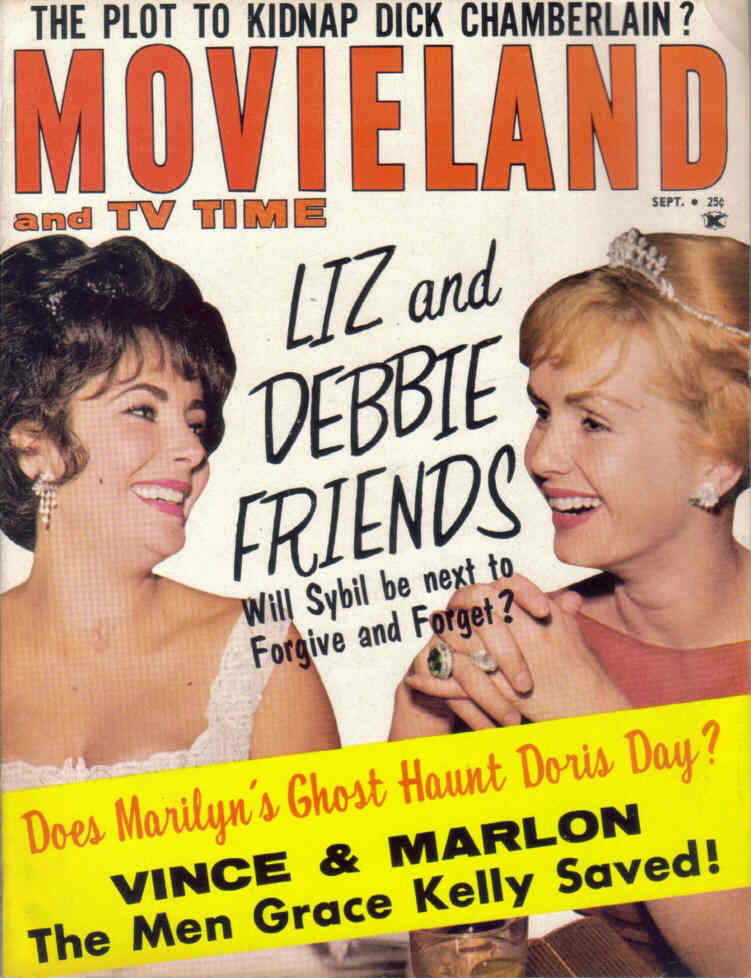 MOVIELAND/MOVIELAND AND TV TIME magazine side cover September 1963