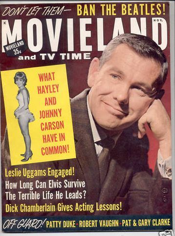 MOVIELAND/MOVIELAND AND TV TIME magazine side cover November 1964