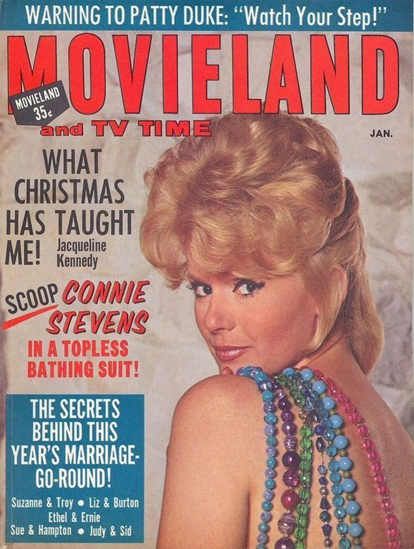 MOVIELAND/MOVIELAND AND TV TIME magazine side cover January 1965