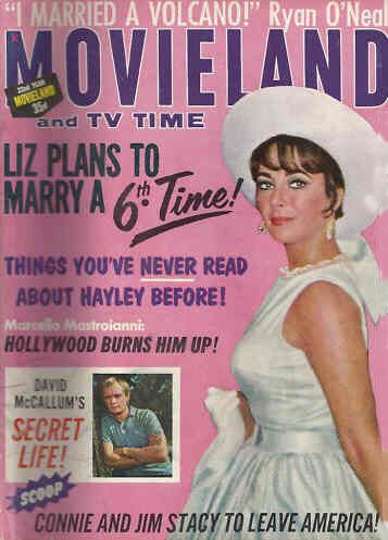 MOVIELAND/MOVIELAND AND TV TIME magazine side cover June 1965