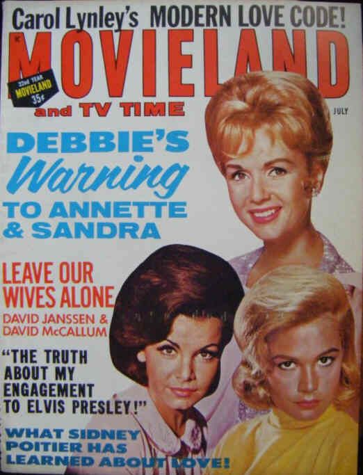 MOVIELAND/MOVIELAND AND TV TIME magazine side cover July 1965