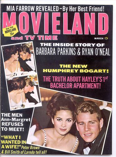 MOVIELAND/MOVIELAND AND TV TIME magazine side cover March 1966