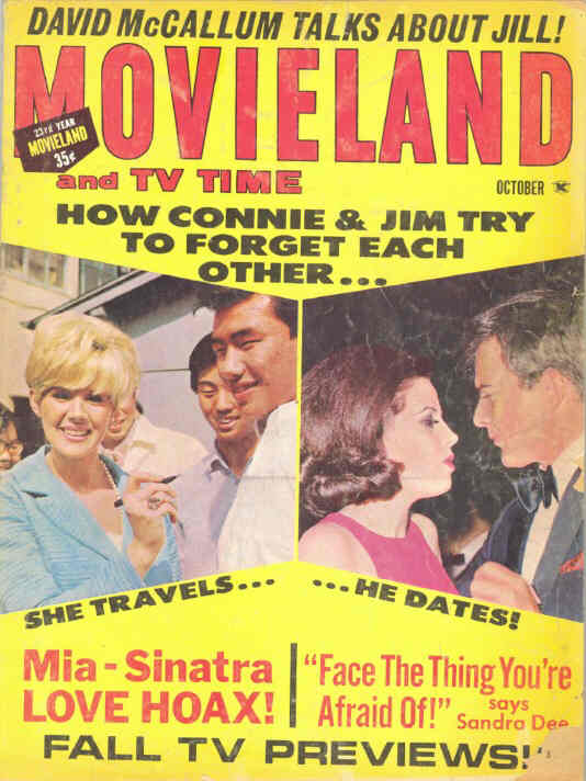 MOVIELAND/MOVIELAND AND TV TIME magazine side cover October 1966