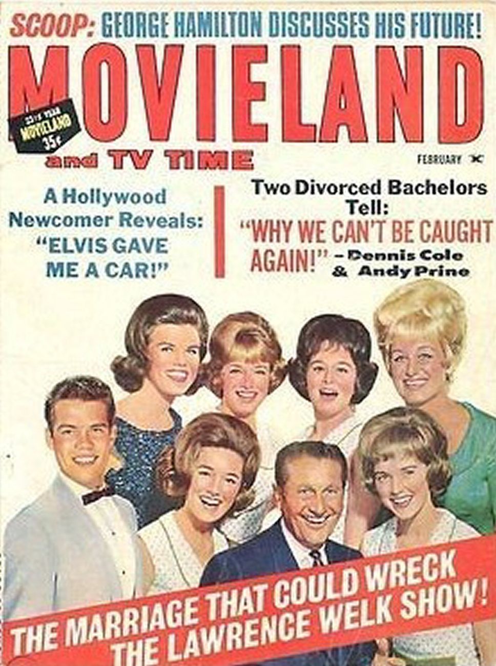 MOVIELAND/MOVIELAND AND TV TIME magazine side cover February 1967