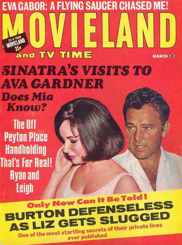 MOVIELAND/MOVIELAND AND TV TIME magazine side cover March 1967