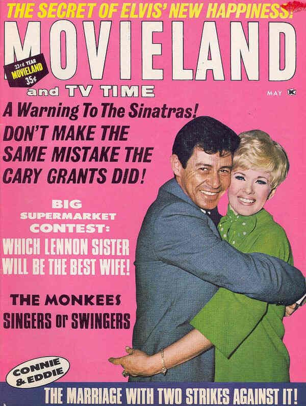 MOVIELAND/MOVIELAND AND TV TIME magazine side cover May 1967